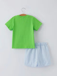 Load image into Gallery viewer, Crocodile Blue Gingham Set