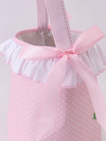 Load image into Gallery viewer, Pink Bunny Ruffle Bow Basket
