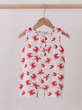 Load image into Gallery viewer, Crawfish Print Muslin Romper