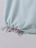 Load image into Gallery viewer, Blue Floral Bunny Ruffle Bubble