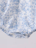 Load image into Gallery viewer, Blue Toile Bunny Peter Pan Bubble