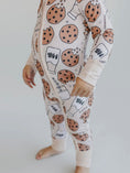 Load image into Gallery viewer, Bamboo Zip Romper | Milk & Cookies