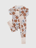 Load image into Gallery viewer, Bamboo Zip Romper | Milk & Cookies
