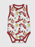 Load image into Gallery viewer, Crawfish Bamboo Henley Onesie with Snaps