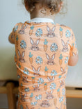 Load image into Gallery viewer, Orange Bunny 2 Piece Bamboo Pajama Set