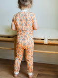 Load image into Gallery viewer, Orange Bunny 2 Piece Bamboo Pajama Set