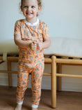 Load image into Gallery viewer, Orange Bunny 2 Piece Bamboo Pajama Set