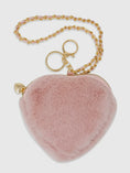 Load image into Gallery viewer, Girl's Fuzzy Heart Wristlet Coin Purse