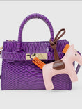 Load image into Gallery viewer, Vivid Crocodile Pony Handbag