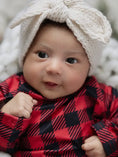 Load image into Gallery viewer, Buffalo Check Baby Gown and Hat