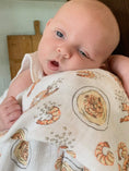 Load image into Gallery viewer, Shrimp 'n' Grits Baby Swaddle Blanket