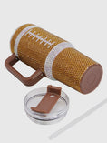 Load image into Gallery viewer, Rhinestone Football Gameday Tumbler