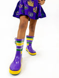 Load image into Gallery viewer, Unisex Striped Rain Boots - Toddler UNISEX STRIPED RAIN BOOTS - TODDLER
