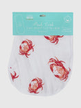 Load image into Gallery viewer, Baby Burp Cloth & Bib Combo: Pink Crab