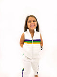 Load image into Gallery viewer, TODDLER WHITE CHEST STRIPE QUILTED VEST