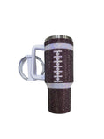 Load image into Gallery viewer, Rhinestone Football Gameday Tumbler