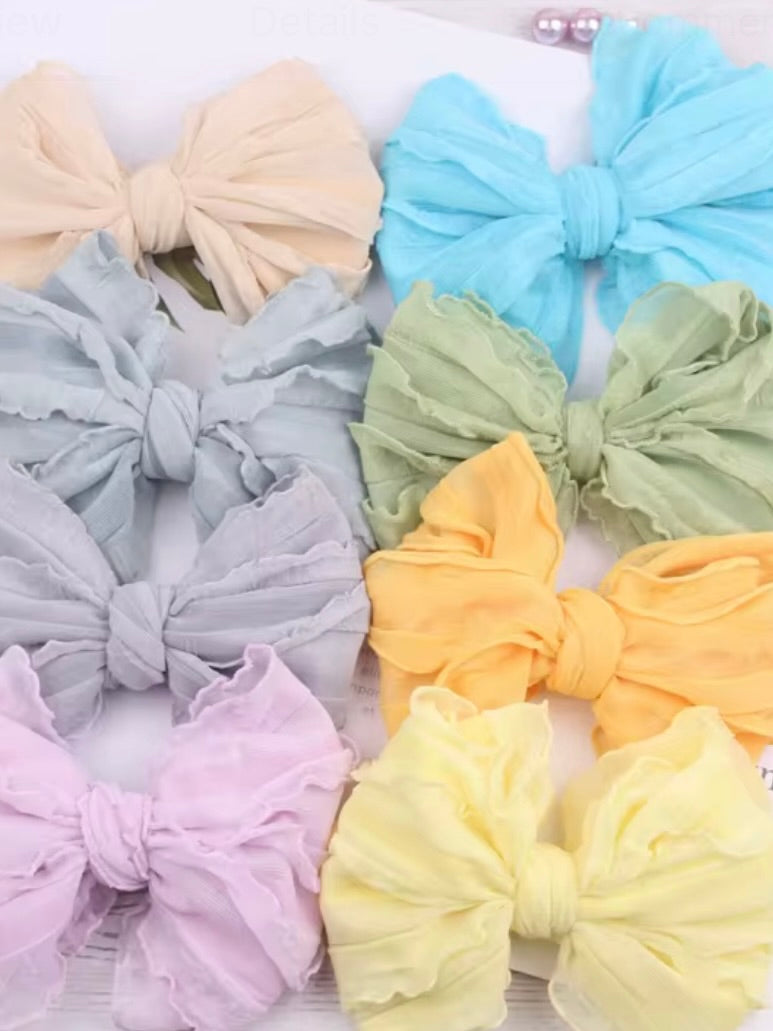 Soft Lace Bow Hair Clips