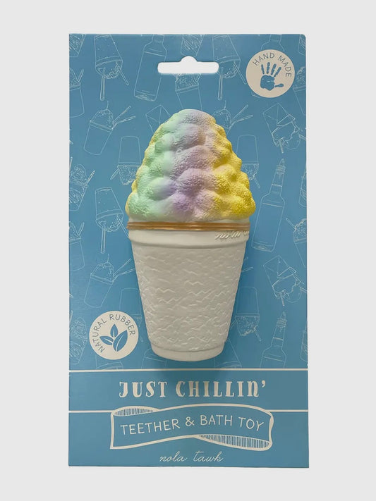 Just Chillin' Snowball Bath Toy & Baby Teether