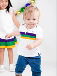 Load image into Gallery viewer, WHITE CHEST STRIPE TODDLER SHORT SLEEVE
