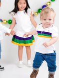 Load image into Gallery viewer, WHITE CHEST STRIPE TODDLER SHORT SLEEVE
