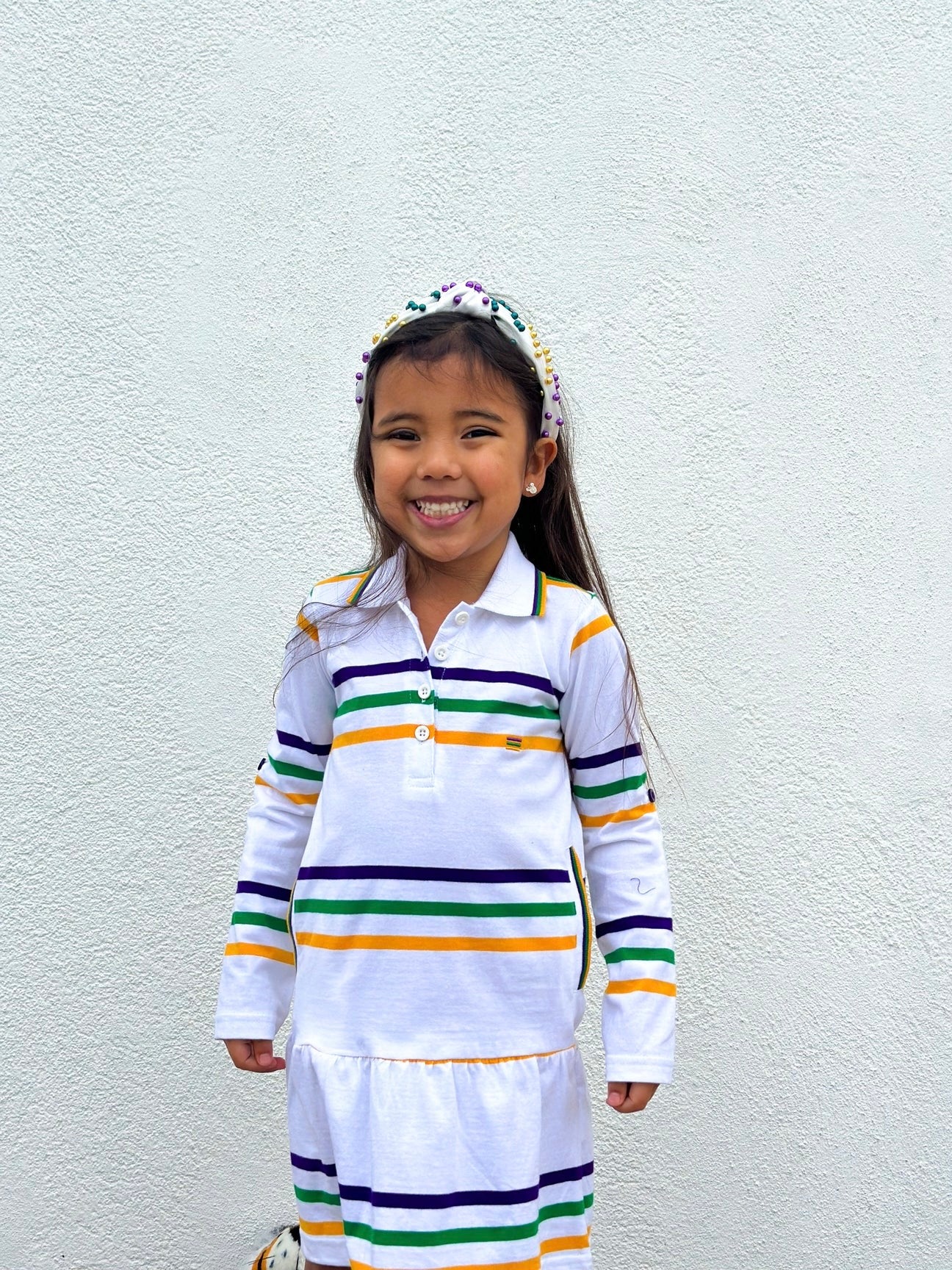 WHITE INFINITY YOUTH DRESS