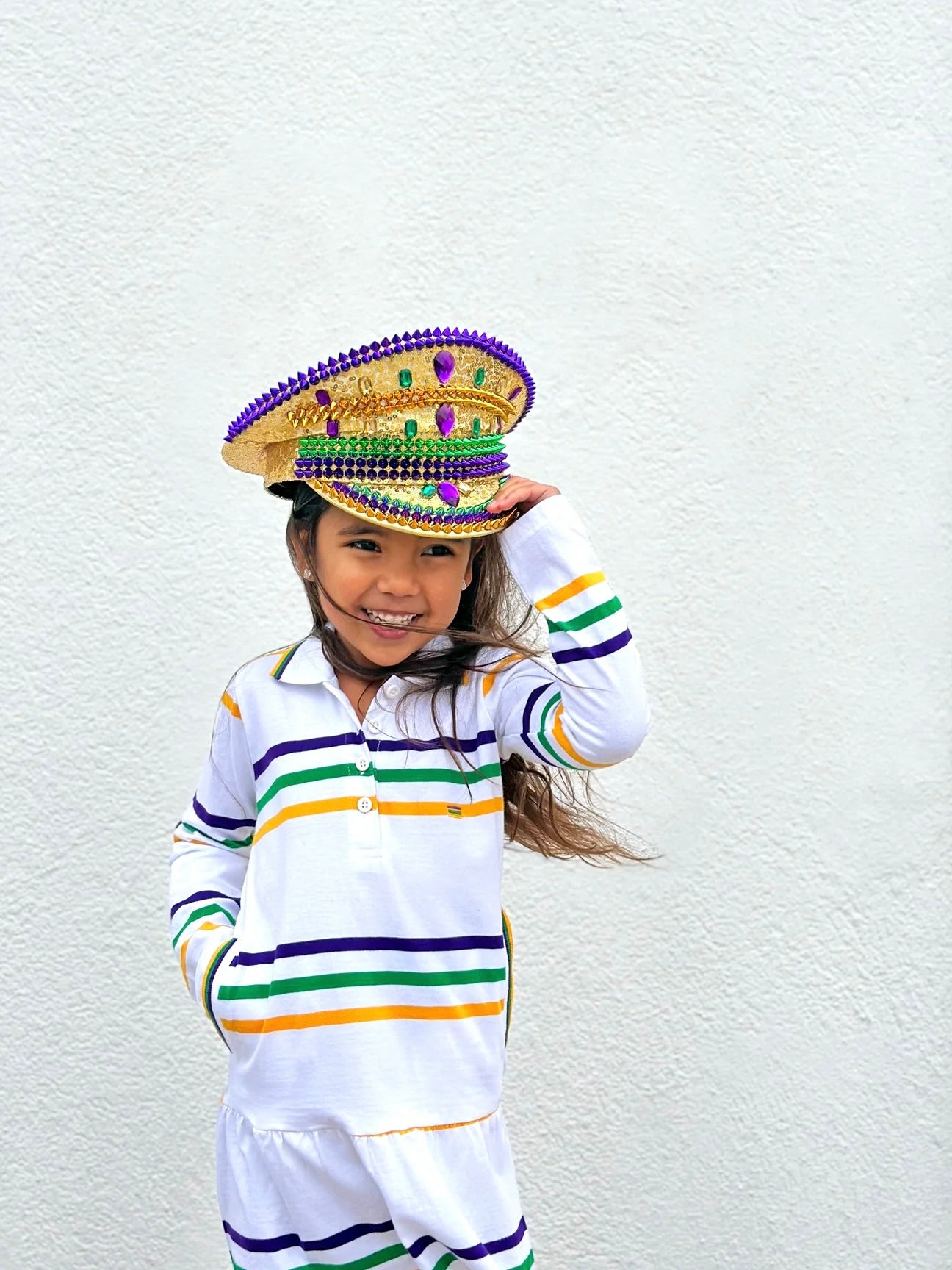 WHITE INFINITY YOUTH DRESS