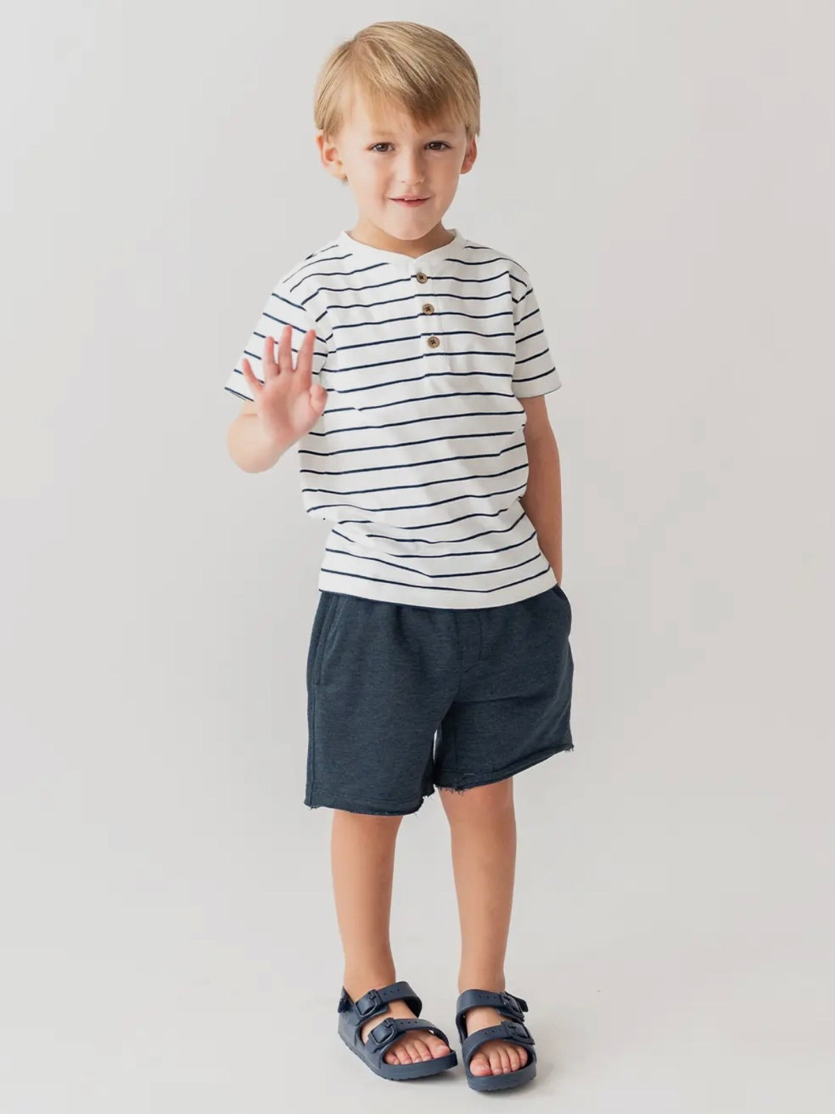 The Navy Striped Henley