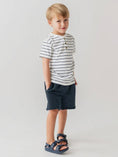 Load image into Gallery viewer, The Navy Striped Henley
