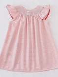 Load image into Gallery viewer, Strawberry Gingham Smocked Dress
