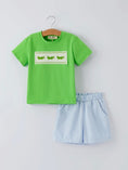 Load image into Gallery viewer, Crocodile Blue Gingham Set
