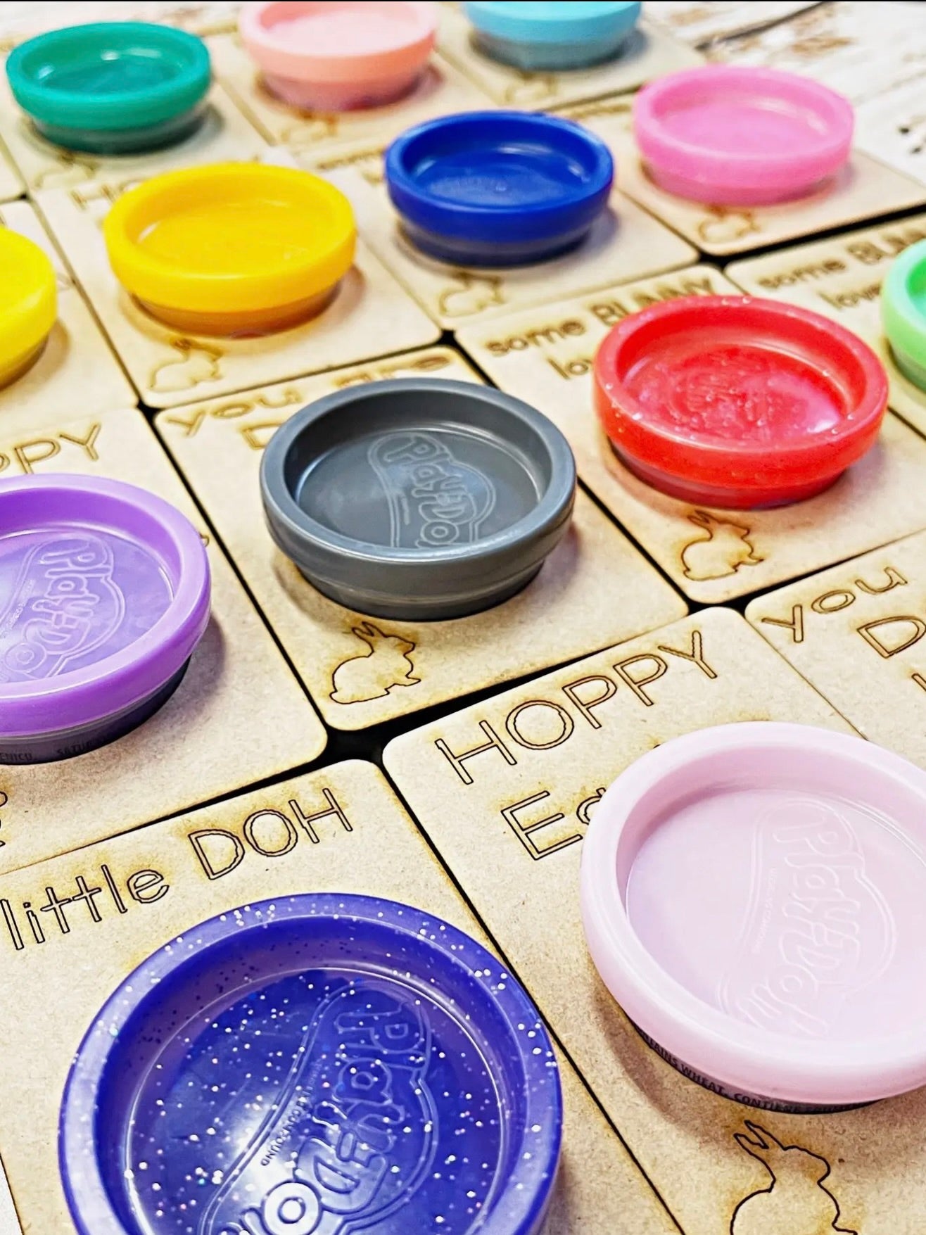 Easter Play Doh Basket Cards