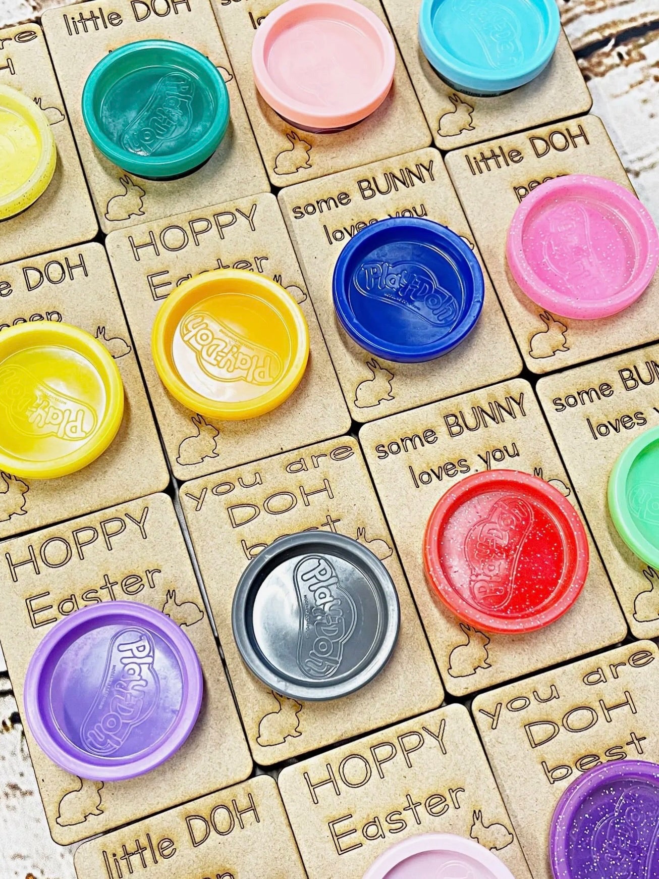 Easter Play Doh Basket Cards