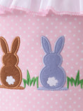 Load image into Gallery viewer, Pink Bunny Ruffle Bow Basket
