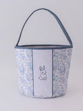 Load image into Gallery viewer, Blue Bunny Floral Basket
