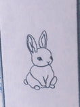 Load image into Gallery viewer, Blue Bunny Floral Basket
