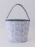 Load image into Gallery viewer, Blue Bunny Floral Basket
