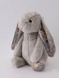 Load image into Gallery viewer, Floral Plush Bunny
