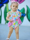 Load image into Gallery viewer, Rainbow Easter Egg Print Romper
