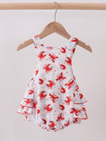 Load image into Gallery viewer, Crawfish Print Muslin Ruffle Bubble

