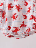 Load image into Gallery viewer, Crawfish Print Muslin Ruffle Bubble

