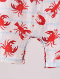Load image into Gallery viewer, Crawfish Print Muslin Romper
