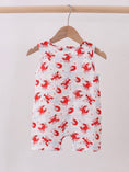 Load image into Gallery viewer, Crawfish Print Muslin Romper
