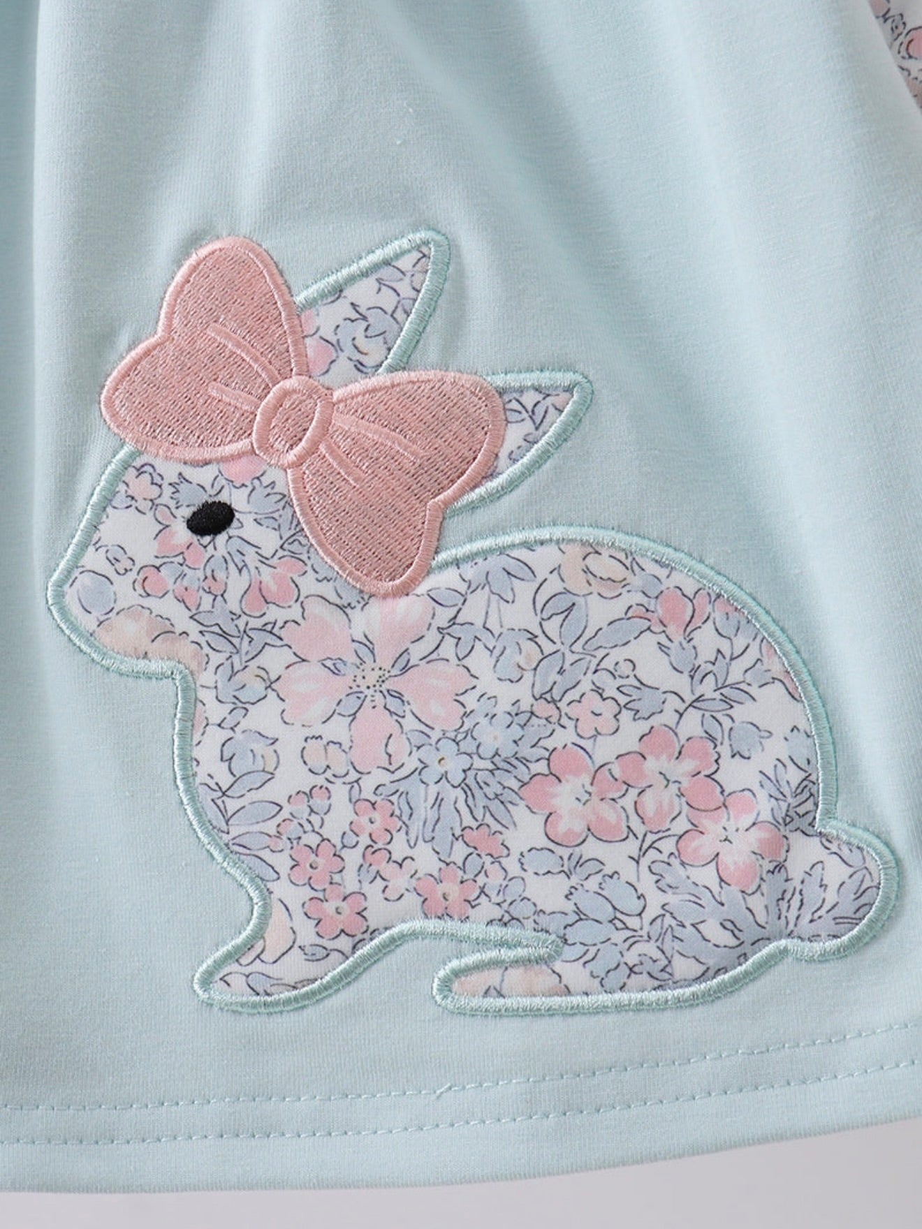 Blue Floral Bunny Bloomer Set