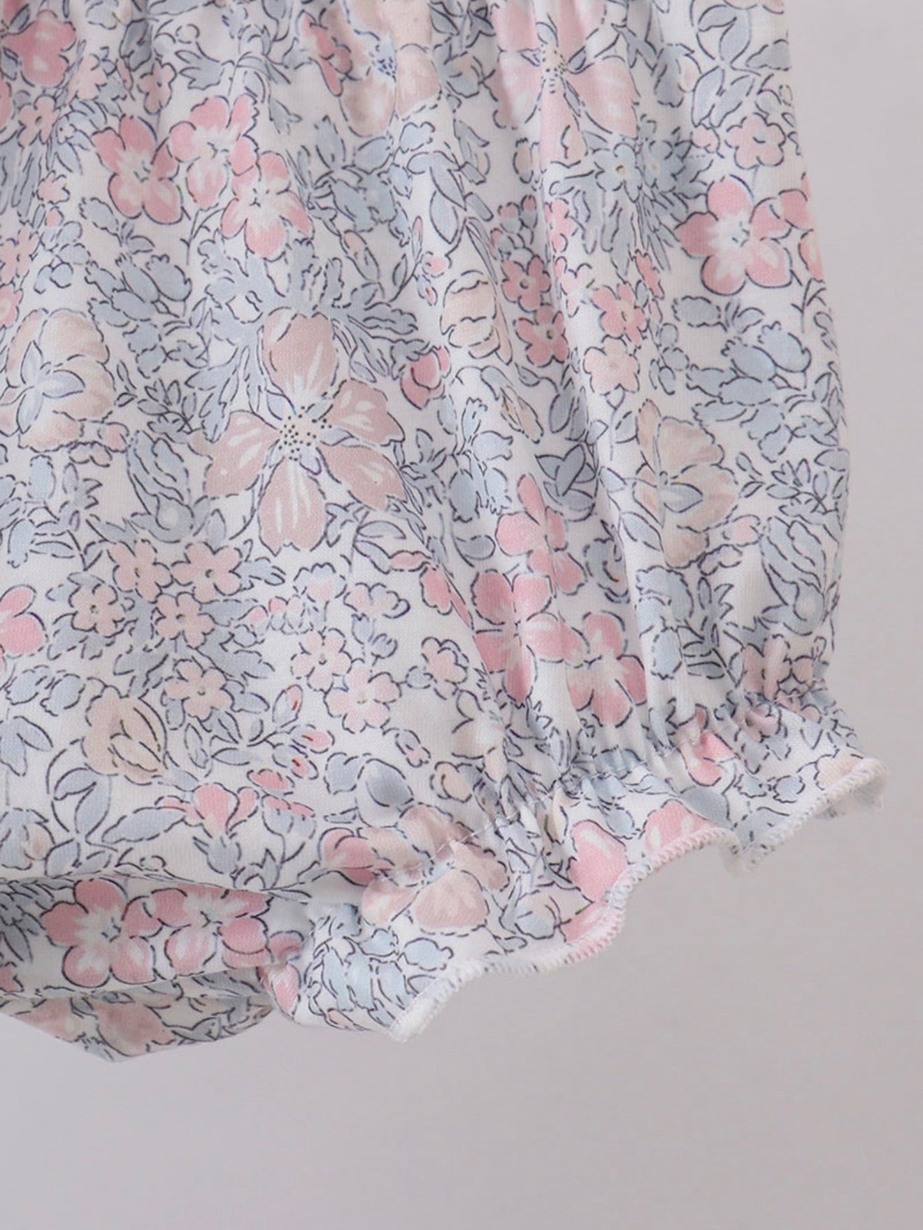 Blue Floral Bunny Bloomer Set