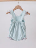 Load image into Gallery viewer, Blue Floral Bunny Ruffle Bubble
