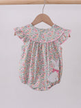 Load image into Gallery viewer, Floral Bunny Applique Ruffle Bubble
