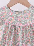 Load image into Gallery viewer, Floral Bunny Applique Ruffle Bubble
