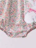Load image into Gallery viewer, Floral Bunny Applique Ruffle Bubble
