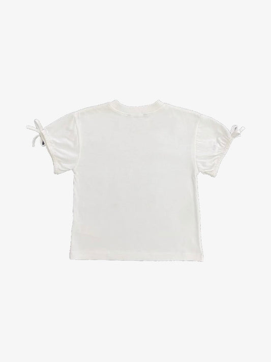 White Puff Sleeve T-Shirt