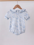 Load image into Gallery viewer, Blue Toile Bunny Peter Pan Bubble

